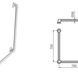 L.Espacio Barral Fijo Tipo L 40CmVPFL7 B