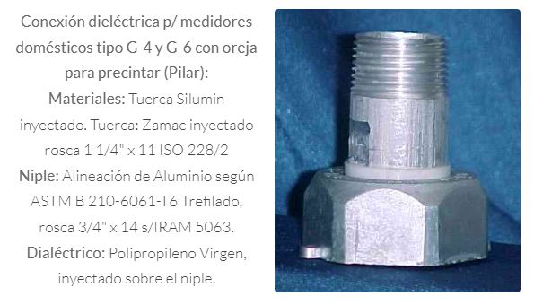 Pilares Medidor 1″1/4 H * 3/4 M Mr