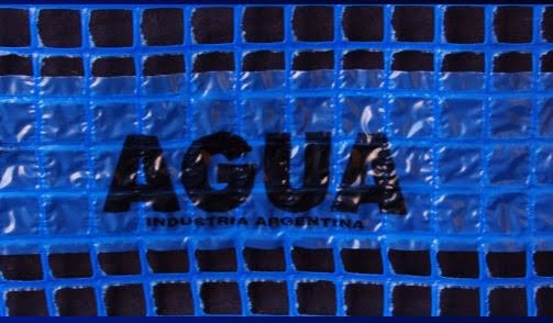 Malla  Advert Agua Pvc 15 Cm Azul Eco